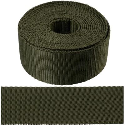 AERZETIX – Polyamid-Gurtband farbe Olivgrün 3 Meter Breite 40 mm zum Nähen, Befestigen, DIY, heimwerken AERZETIX – Polyamid-Gurtband farbe Olivgrün 3 Meter Breite 40 mm zum Nähen, Befestigen, DIY, heimwerken