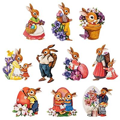 Ideen mit Herz 3-D Motive, ausgestanzt, ca. 7-10 cm, 10 Stück im Beutel Bilder zum Basteln & Dekorieren Grußkarten selber machen Bildmotive für Scrapbooking & DIY-Deko (Hasenfamilie) Ideen mit Herz 3-D Motive, ausgestanzt, ca. 7-10 cm, 10 Stück im Beutel Bilder zum Basteln & Dekorieren Grußkarten selber machen Bildmotive für Scrapbooking & DIY-Deko (Hasenfamilie)