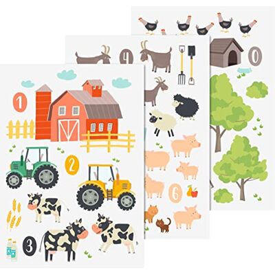 Heyda Fenster Sticker Bauernhof Acrylglas Fensterscheiben Spiegel A4 Kunststoff Selbstklebend Motivgröße 1.3-19.1 cm Heyda Fenster Sticker Bauernhof Acrylglas Fensterscheiben Spiegel A4 Kunststoff Selbstklebend Motivgröße 1.3-19.1 cm