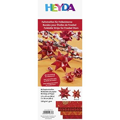 Heyda 204875523 Frobelsterne Bastelmaterial - Rot Heyda 204875523 Frobelsterne Bastelmaterial - Rot