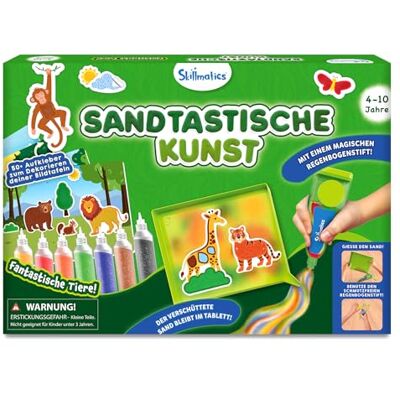 Skillmatics Sandkunst-Set – Tiere, Gestalte & Klebe über 50 Bunte Aufkleber Bastelset & Zubehör für Kinder, Geschenk für Mädchen & Jungen ab 4, 5, 6, 7, 8, 9, 10 Jahren Skillmatics Sandkunst-Set – Tiere, Gestalte & Klebe über 50 Bunte Aufkleber Bastelset & Zubehör für Kinder, Geschenk für Mädchen & Jungen ab 4, 5, 6, 7, 8, 9, 10 Jahren