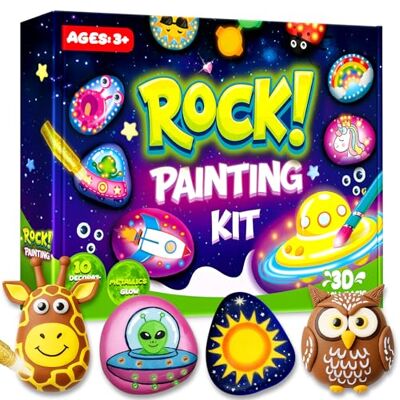 LUVTOY Steine Zum Bemalen Bastelset Kinder ab 5 6 7 8 9 10 Jahre Geschenk Mädchen 6-12 Jahren Im Dunkeln Leuchten Basteln Mädchen Steine Bemalen Set Spielzeug ab 6 Jahre Ostern Geschenk LUVTOY Steine Zum Bemalen Bastelset Kinder ab 5 6 7 8 9 10 Jahre Geschenk Mädchen 6-12 Jahren Im Dunkeln Leuchten Basteln Mädchen Steine Bemalen Set Spielzeug ab 6 Jahre Ostern Geschenk