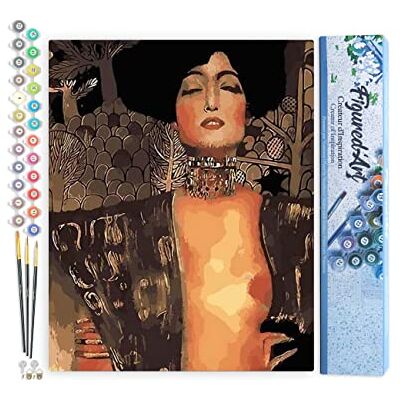 ART Malen Nach Zahlen Erwachsene Judith und Holofernes Gustav Klimt Paint by Numbers Basteln DIY Bastelset 40x50cm ohne Holzrahmen ART Malen Nach Zahlen Erwachsene Judith und Holofernes Gustav Klimt Paint by Numbers Basteln DIY Bastelset 40x50cm ohne Holzrahmen