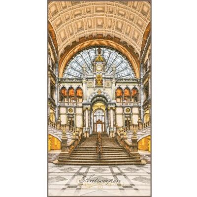 Lanarte Kreuzstich Stickpackungen Gezählter Kreuzstichbilder Set ANTWERPENER HAUPTBAHNHOF Wanddekoration Handarbeit Set für Erwachsene 35 x 70 cm DIY Deko Bastelset Handwerker Kreative Geschenkset Lanarte Kreuzstich Stickpackungen Gezählter Kreuzstichbilder Set ANTWERPENER HAUPTBAHNHOF Wanddekoration Handarbeit Set für Erwachsene 35 x 70 cm DIY Deko Bastelset Handwerker Kreative Geschenkset