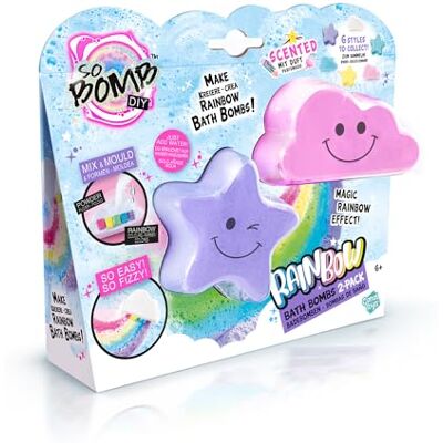 Canal Toys So Bomb DIY Regenbogen-Badebomben Set (2 Stück) Badebomben selber machen, nur Wasser hinzufügen duftiger Badespaß, bunte Effekte DIY Bastelset ab 6 Jahren, Geschenkidee BBD 043 Canal Toys So Bomb DIY Regenbogen-Badebomben Set (2 Stück) Badebomben selber machen, nur Wasser hinzufügen duftiger Badespaß, bunte Effekte DIY Bastelset ab 6 Jahren, Geschenkidee BBD 043