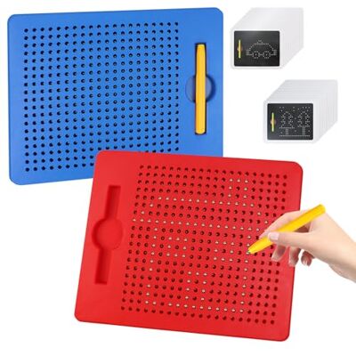 XZMCAT 2Pcs Magnetische Zeichenbretter, Magische Magnetspiel für Kinder Ab 3 Jahre Magnetisches Stahlkugel Zeichenbrett mit Stift, Reißbrett für Kritzel, Reise Pädagogische Magnetspiel Geschenke XZMCAT 2Pcs Magnetische Zeichenbretter, Magische Magnetspiel für Kinder Ab 3 Jahre Magnetisches Stahlkugel Zeichenbrett mit Stift, Reißbrett für Kritzel, Reise Pädagogische Magnetspiel Geschenke