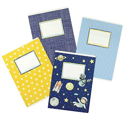 Papierdrachen 4 hochwertige Schulhefte für Kinder DIN A5 liniert und kariert 32 Seiten Motiv Astronaut zur Einschulung für Grundschüler Set Nummer 5-16 Blatt Papierdrachen 4 hochwertige Schulhefte für Kinder DIN A5 liniert und kariert 32 Seiten Motiv Astronaut zur Einschulung für Grundschüler Set Nummer 5-16 Blatt