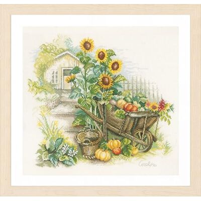 Lanarte Kreuzstich Stickpackungen Gezählter Kreuzstichbilder Set SCHUBKARRE UND SONNENBLUMEN Wanddekoration Handarbeit Set für Erwachsene 43 x 37 cm DIY Deko Bastelset Handwerker Kreative Geschenkset Lanarte Kreuzstich Stickpackungen Gezählter Kreuzstichbilder Set SCHUBKARRE UND SONNENBLUMEN Wanddekoration Handarbeit Set für Erwachsene 43 x 37 cm DIY Deko Bastelset Handwerker Kreative Geschenkset