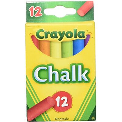 CRAYOLA 51-0816 Kreidefarbe, 12 Stück, mehrfarbig, mehrfarbig CRAYOLA 51-0816 Kreidefarbe, 12 Stück, mehrfarbig, mehrfarbig