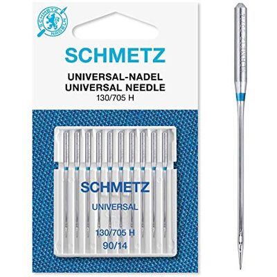 SCHMETZ Nähmaschinen-Nadeln, 89 Größen, 3 Stück + 1 Nadeleinfädler , 3 Packets For The Price Of 2, Reg. 90/14 (Pack of 10) + Threader SCHMETZ Nähmaschinen-Nadeln, 89 Größen, 3 Stück + 1 Nadeleinfädler , 3 Packets For The Price Of 2, Reg. 90/14 (Pack of 10) + Threader