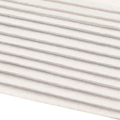 Schnoschi 12 Filzplatten Bastelfilz Filz weiß 2-3 mm dick DIN A4 20x30 cm Schnoschi 12 Filzplatten Bastelfilz Filz weiß 2-3 mm dick DIN A4 20x30 cm