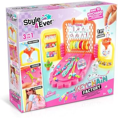Canal Toys Style 4 Ever DIY Schlüsselanhänger Fabrik 3-in-1 für Kinder ab 6 Jahren Kreativset mit Paracord, Perlen und Charms Bis zu 10 individuelle Schlüsselanhänger gestalten OGF 366 Canal Toys Style 4 Ever DIY Schlüsselanhänger Fabrik 3-in-1 für Kinder ab 6 Jahren Kreativset mit Paracord, Perlen und Charms Bis zu 10 individuelle Schlüsselanhänger gestalten OGF 366