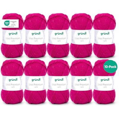 Gründl Vlna 760 - Fuchsie - 10 St - Garn Gründl Vlna 760 - Fuchsie - 10 St - Garn
