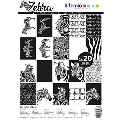 Artemio Scrapbooking-Papier, A4, Safari, 40 Blatt Artemio Scrapbooking-Papier, A4, Safari, 40 Blatt