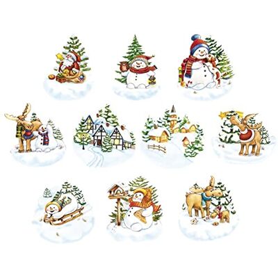 Ideen mit Herz 3-D Motive, ausgestanzt, ca. 7-10 cm, 10 Stück im Beutel Bilder zum Basteln & Dekorieren Grußkarten selber machen Bildmotive für Scrapbooking & DIY-Deko (Winterlandschaften) Ideen mit Herz 3-D Motive, ausgestanzt, ca. 7-10 cm, 10 Stück im Beutel Bilder zum Basteln & Dekorieren Grußkarten selber machen Bildmotive für Scrapbooking & DIY-Deko (Winterlandschaften)