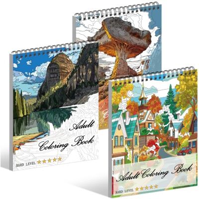 Kalysky 3 Landschaft Malbuch für Erwachsene, 60 Kompliziert Naturmuster Ausmalbuch für Erwachsene Künstler Kalysky 3 Landschaft Malbuch für Erwachsene, 60 Kompliziert Naturmuster Ausmalbuch für Erwachsene Künstler