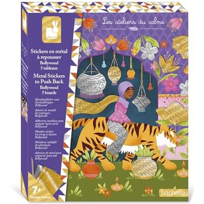 Janod Sticker aus Metall zum Abstoßen 5 Tafeln zum Dekorieren Thema Bollywood Les Ateliers Du Calme Kreatives Freizeitset für Kinder Fingerfertigkeit und Konzentration Ab 7 Jahre Janod Sticker aus Metall zum Abstoßen 5 Tafeln zum Dekorieren Thema Bollywood Les Ateliers Du Calme Kreatives Freizeitset für Kinder Fingerfertigkeit und Konzentration Ab 7 Jahre