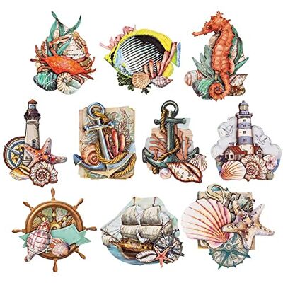 Ideen mit Herz 3-D Motive, ausgestanzt, ca. 7-10 cm, 10 Stück im Beutel Bilder zum Basteln & Dekorieren Grußkarten selber machen Bildmotive für Scrapbooking & DIY-Deko (Maritim 02) Ideen mit Herz 3-D Motive, ausgestanzt, ca. 7-10 cm, 10 Stück im Beutel Bilder zum Basteln & Dekorieren Grußkarten selber machen Bildmotive für Scrapbooking & DIY-Deko (Maritim 02)