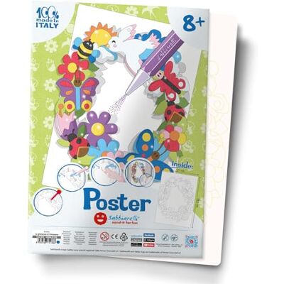 Sabbiarelli – Poster Frühlingskranz Klebemotiv für Sand Art Enthält 1 Maxi-Klebemotiv A3 100% Made in Italy Ab 8 Jahren, Jugendliche und Erwachsene FARBSAND NICHT ENTHALTEN Sabbiarelli – Poster Frühlingskranz Klebemotiv für Sand Art Enthält 1 Maxi-Klebemotiv A3 100% Made in Italy Ab 8 Jahren, Jugendliche und Erwachsene FARBSAND NICHT ENTHALTEN