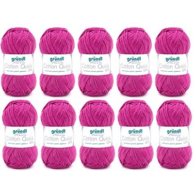 Gründl Cotton Quick Uni Garn - Baumwolle, Bunt, 50g Gründl Cotton Quick Uni Garn - Baumwolle, Bunt, 50g