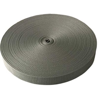 Schnoschi Gurtband Polypropylen 5 Meter lang – viele Verschiedene Breiten und Farben 10mm 15mm 20mm 25mm 30mm 40mm 50 mm (grau, 25 mm) Schnoschi Gurtband Polypropylen 5 Meter lang – viele Verschiedene Breiten und Farben 10mm 15mm 20mm 25mm 30mm 40mm 50 mm (grau, 25 mm)