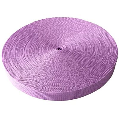 Schnoschi Gurtband Polypropylen 25 Meter lang – viele Verschiedene Breiten und Farben 10mm 15mm 20mm 25mm 30mm 40mm 50 mm (Flieder, 15 mm) Schnoschi Gurtband Polypropylen 25 Meter lang – viele Verschiedene Breiten und Farben 10mm 15mm 20mm 25mm 30mm 40mm 50 mm (Flieder, 15 mm)