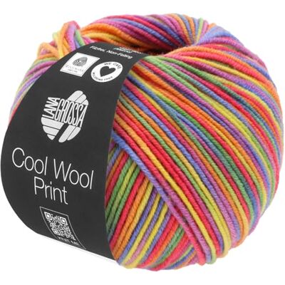 Lana Grossa Cool Wool Print Extrafeine Merinowolle waschmaschinenfest und filzfrei Handstrickgarn aus 100% Schurwolle (Merino extrafein) 50g Wolle zum Stricken & Häkeln 160m Garn FB 703 Lana Grossa Cool Wool Print Extrafeine Merinowolle waschmaschinenfest und filzfrei Handstrickgarn aus 100% Schurwolle (Merino extrafein) 50g Wolle zum Stricken & Häkeln 160m Garn FB 703