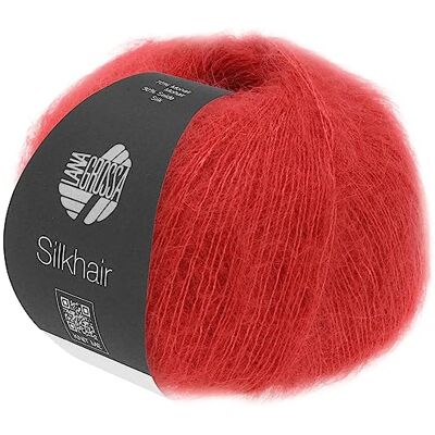 Lana Grossa Silkhair Feines Lace-Garn aus Superkid Mohair mit Seide Handstrickgarn aus 70% Mohair (Superkid) & 30% Seide 25g Wolle zum Stricken & Häkeln 210m Garn FB 8 Lana Grossa Silkhair Feines Lace-Garn aus Superkid Mohair mit Seide Handstrickgarn aus 70% Mohair (Superkid) & 30% Seide 25g Wolle zum Stricken & Häkeln 210m Garn FB 8