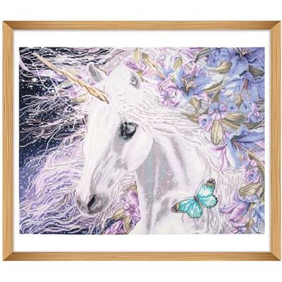 Trimits Große Kreuzstich-Sets gezählte Stickerei Handarbeit für Erwachsene, Kinder, Weihnachtsgeschenke (Rahmen nicht im Lieferumfang enthalten) 14-fädiges Aida-Gewebe Einhorn Trimits Große Kreuzstich-Sets gezählte Stickerei Handarbeit für Erwachsene, Kinder, Weihnachtsgeschenke (Rahmen nicht im Lieferumfang enthalten) 14-fädiges Aida-Gewebe Einhorn