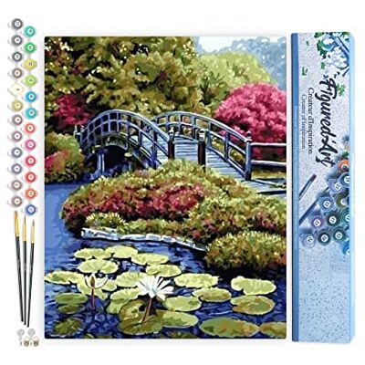 ART Malen Nach Zahlen Erwachsene Die Nihonbashi Brücke in Japan Paint by Numbers Basteln DIY Bastelset 40x50cm ohne Holzrahmen ART Malen Nach Zahlen Erwachsene Die Nihonbashi Brücke in Japan Paint by Numbers Basteln DIY Bastelset 40x50cm ohne Holzrahmen