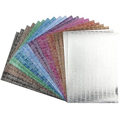 Ideen mit Herz Effekt-Papier, Seidencrash-Optik, metallic, DIN A4, 128g/m², 20 Blatt Bastelpapier, Glitzerpapier für Grußkarten, Scrapbooking, DIY, Karten, Basteln, Dekoration Ideen mit Herz Effekt-Papier, Seidencrash-Optik, metallic, DIN A4, 128g/m², 20 Blatt Bastelpapier, Glitzerpapier für Grußkarten, Scrapbooking, DIY, Karten, Basteln, Dekoration