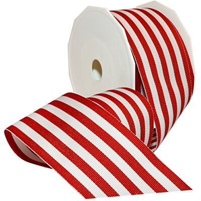 Morex Monarch Stripes Band, 5,4 cm x 20 m, Rot Morex Monarch Stripes Band, 5,4 cm x 20 m, Rot