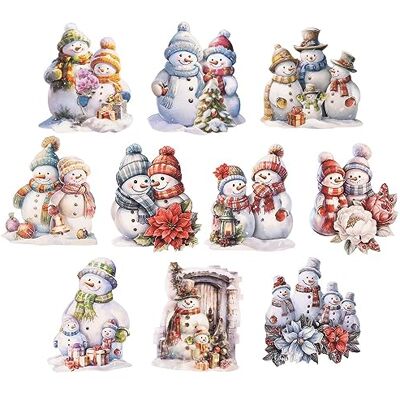 Ideen mit Herz 3-D Motive, ausgestanzt, ca. 7-10 cm, 10 Stück im Beutel Bilder zum Basteln & Dekorieren Grußkarten selber machen Bildmotive für Scrapbooking & DIY-Deko (Schneemann Familie) Ideen mit Herz 3-D Motive, ausgestanzt, ca. 7-10 cm, 10 Stück im Beutel Bilder zum Basteln & Dekorieren Grußkarten selber machen Bildmotive für Scrapbooking & DIY-Deko (Schneemann Familie)