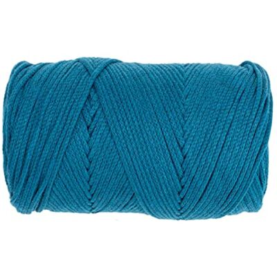 GLOREX 5 1008 09 Makramee Cotton, 250 g, 2 mm, Länge 225 m, türkis, dreifachgedrehtes Baumwollgarn, 100 % Baumwolle, zum Häkeln, Stricken, Knüpfen und Gestalten GLOREX 5 1008 09 Makramee Cotton, 250 g, 2 mm, Länge 225 m, türkis, dreifachgedrehtes Baumwollgarn, 100 % Baumwolle, zum Häkeln, Stricken, Knüpfen und Gestalten
