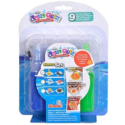Simba 106322450 Aqua Gelz Starter Set, Soft Figuren in 3D gestalten, Farbgel in Formen tauchen, Kreativspielset ab 8 Jahren Simba 106322450 Aqua Gelz Starter Set, Soft Figuren in 3D gestalten, Farbgel in Formen tauchen, Kreativspielset ab 8 Jahren