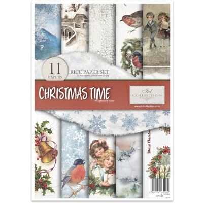 ART Kreativpapier-Set - Christmas Time - Decoupage & Scrapbooking ART Kreativpapier-Set - Christmas Time - Decoupage & Scrapbooking