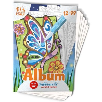 Sabbiarelli – Album Magischer Garten Klebebögen für Sand Art Enthält 5 Klebemotive A5 100% Made in Italy Entspannendes Hobby Jugendliche und Erwachsene FARBSAND NICHT ENTHALTEN Sabbiarelli – Album Magischer Garten Klebebögen für Sand Art Enthält 5 Klebemotive A5 100% Made in Italy Entspannendes Hobby Jugendliche und Erwachsene FARBSAND NICHT ENTHALTEN