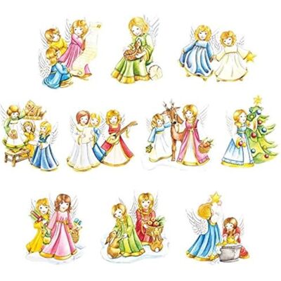 Ideen mit Herz 3-D Motive, ausgestanzt, ca. 7-10 cm, 10 Stück im Beutel Bilder zum Basteln & Dekorieren Grußkarten selber machen Bildmotive für Scrapbooking & DIY-Deko (Liebliche Engel) Ideen mit Herz 3-D Motive, ausgestanzt, ca. 7-10 cm, 10 Stück im Beutel Bilder zum Basteln & Dekorieren Grußkarten selber machen Bildmotive für Scrapbooking & DIY-Deko (Liebliche Engel)