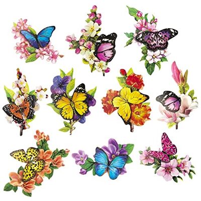 Ideen mit Herz 3-D Motive, ausgestanzt, ca. 7-10 cm, 10 Stück im Beutel Bilder zum Basteln & Dekorieren Grußkarten selber machen Bildmotive für DIY-Deko (Schmetterlinge auf Zweigen) Ideen mit Herz 3-D Motive, ausgestanzt, ca. 7-10 cm, 10 Stück im Beutel Bilder zum Basteln & Dekorieren Grußkarten selber machen Bildmotive für DIY-Deko (Schmetterlinge auf Zweigen)