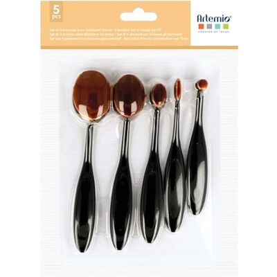 Artemio Modell: 5 Pinsel-Set - Schwarz - Pinselset für Tinte Artemio Modell: 5 Pinsel-Set - Schwarz - Pinselset für Tinte