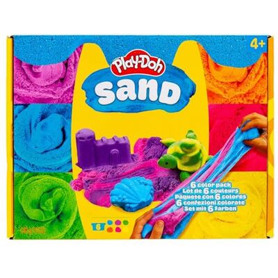 Play-Doh 235404-EU Sand, 6er-Pack, Knetsand zum Spielen und Bauen Play-Doh 235404-EU Sand, 6er-Pack, Knetsand zum Spielen und Bauen