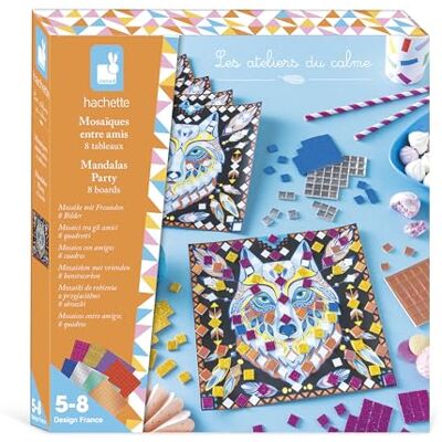 Janod – Mosaike zum Basteln mit Freunden – 8 identische Bilder zum Verzieren – Les Ateliers du Calme – Kreativset für Kinder ab 5 Jahren Janod – Mosaike zum Basteln mit Freunden – 8 identische Bilder zum Verzieren – Les Ateliers du Calme – Kreativset für Kinder ab 5 Jahren