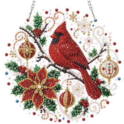 Generic Diamond Art Kit Weihnachts-Acrylornament für die Heimdekoration DIY Strass-Anhänger zum Aufhängen, einseitig, 19 cm, mit kompletter Werkzeugausstattung und Anleitung Generic Diamond Art Kit Weihnachts-Acrylornament für die Heimdekoration DIY Strass-Anhänger zum Aufhängen, einseitig, 19 cm, mit kompletter Werkzeugausstattung und Anleitung