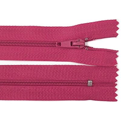 Schnoschi 5 Stück 12 cm Langer Spiralreißverschluss, Nicht teilbar, pink, 3mm Laufschiene Reißverschluss Schnoschi 5 Stück 12 cm Langer Spiralreißverschluss, Nicht teilbar, pink, 3mm Laufschiene Reißverschluss