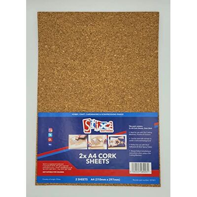 Stix2 Packung 2 A4 Kork Blätter 2mm Dick für Craft Stanzen Karte Machen S57421 Stix2 Packung 2 A4 Kork Blätter 2mm Dick für Craft Stanzen Karte Machen S57421