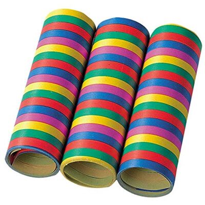 Idena Luftschlangen 20 Pakete 3er Set 18 Abrisse / 4m Idena Luftschlangen 20 Pakete 3er Set 18 Abrisse / 4m