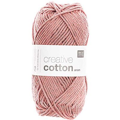 Rico Design Creative Cotton aran 8-fädig Häkelgarn 50g Baumwolle 85m Rico Design Creative Cotton aran 8-fädig Häkelgarn 50g Baumwolle 85m