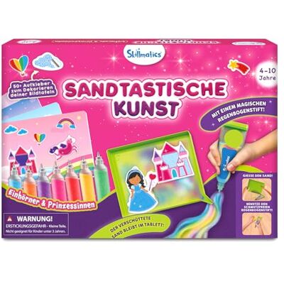 Skillmatics Sandkunst-Set – Einhörner & Prinzessinnen Gestalte & Klebe über 50 Bunte Aufkleber, Bastelset & Zubehör für Kinder, Geschenk für Mädchen & Jungen ab 4-10 Jahren Skillmatics Sandkunst-Set – Einhörner & Prinzessinnen Gestalte & Klebe über 50 Bunte Aufkleber, Bastelset & Zubehör für Kinder, Geschenk für Mädchen & Jungen ab 4-10 Jahren
