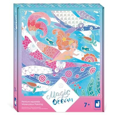 Janod 4 Bilder mit silbernen Linien Aquarellmalerei Thema Meerjungfrauen Magic Ocean Kreativset für Kinder Förderung der Feinmotorik und Konzentration – Ab 7 Jahren – J09107 Janod 4 Bilder mit silbernen Linien Aquarellmalerei Thema Meerjungfrauen Magic Ocean Kreativset für Kinder Förderung der Feinmotorik und Konzentration – Ab 7 Jahren – J09107