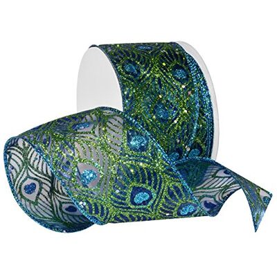 Morex Trompeterband mit Draht, Nylon, 6,4 cm x 20 m, Türkis (7708.60/20-712) Morex Trompeterband mit Draht, Nylon, 6,4 cm x 20 m, Türkis (7708.60/20-712)